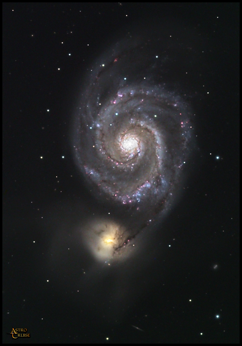 the Whirlpool Galaxy in the Whirlpool Galaxy in