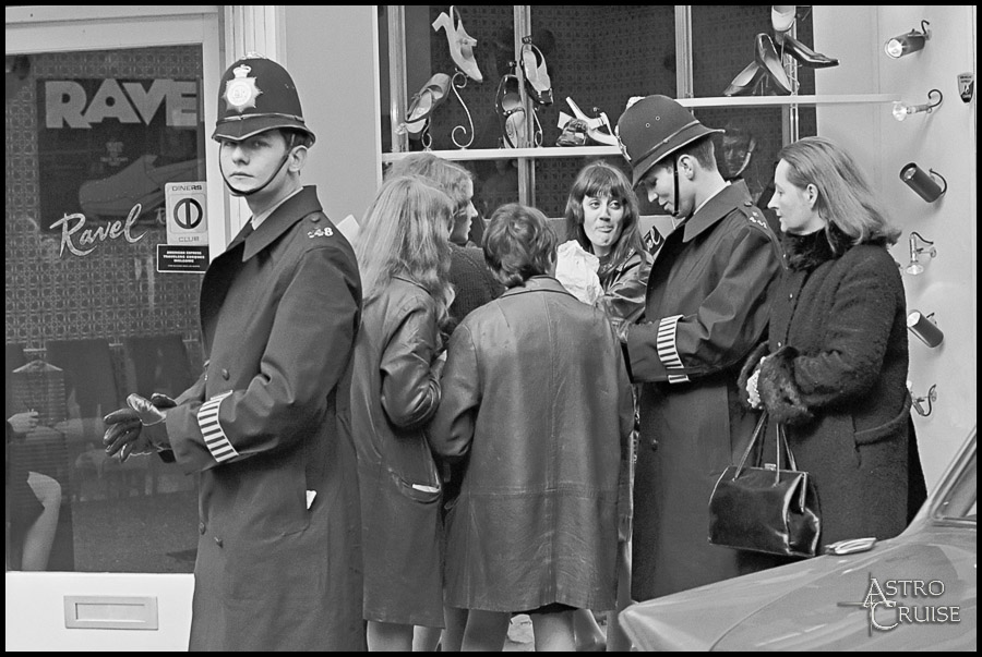 Outside Ravel's, Nr.Carnaby Street c.1966